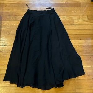 Oleg Cassini Black A-Line Skirt